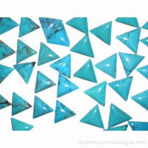 Turquoise Triangle/Faceted Cabochon, Turquoise Cabs